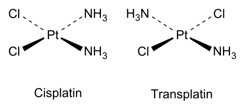 cisplatin and transplatin